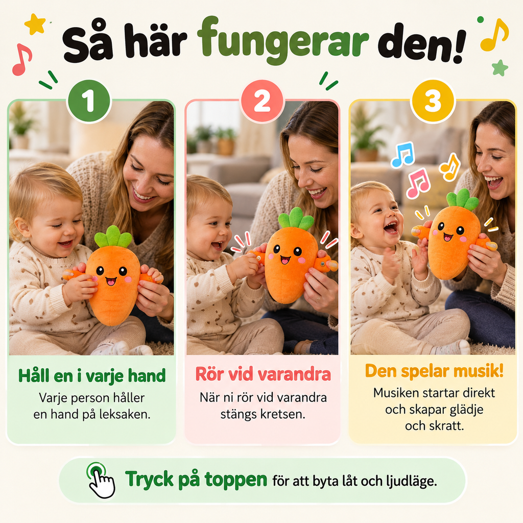 Musikfrukten – leken som sjunger när ni rör varandra