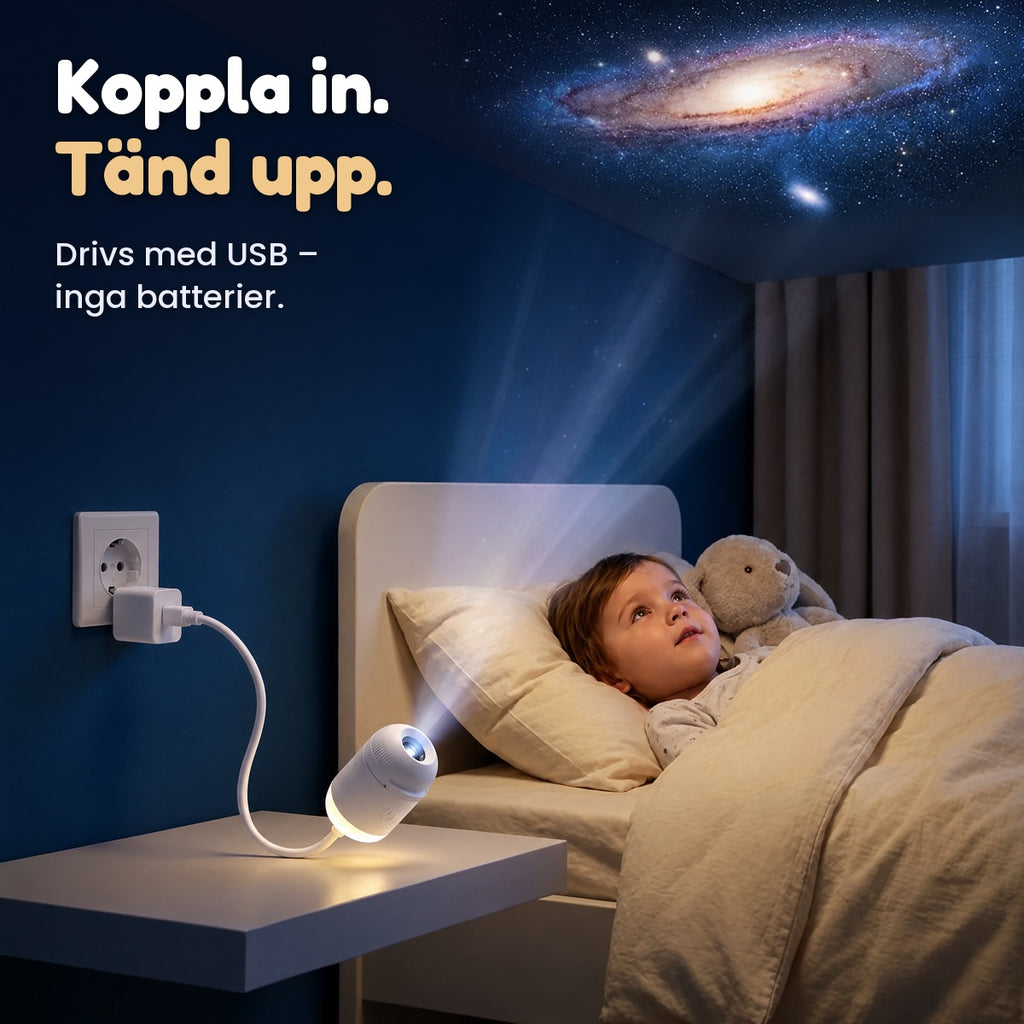 Koppla in med USB och tänd stjärnhimlen